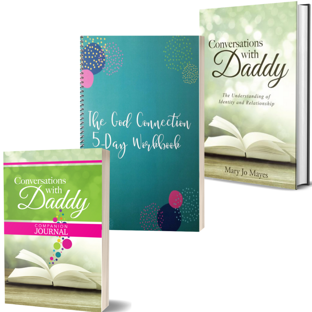 3 Book Set - Conversations With Daddy ~ Companion Journal ~ The God Connection Workbook